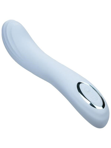 California Exotics Azure Collection Contoured G Spot Vibrator with Memory Chip - G-Spot Vibrators