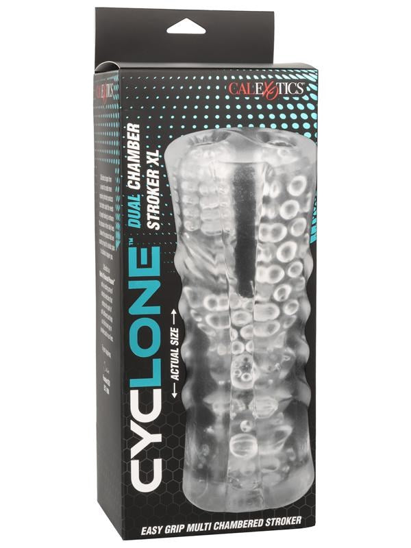 California Exotics Cyclone Dual Chamber Male Stroker XL Masturbator - Masturbators and Strokers