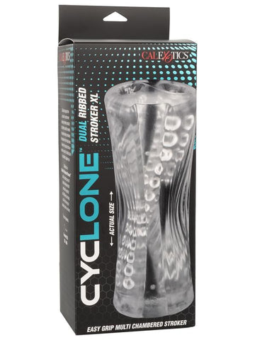 California Exotics Cyclone Dual Ribbed Realistic Mens Stroker XL Masturbator - Masturbators and Strokers