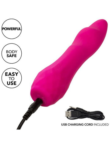 California Exotics Gia Curved Pleaser 12 Function G Spot Vibrator with Memory - G-Spot Vibrators