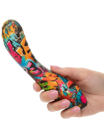 California Exotics Hype Ridgd G Curved G Spot Vibrator with Ridged Texture - G-Spot Vibrators