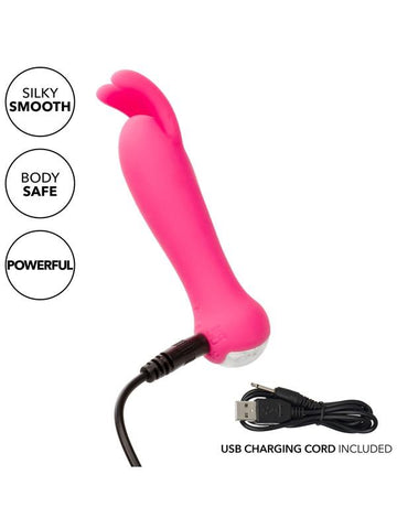 California Exotics Kyst Bunny USB Rechargeable Clitoral Vibrator with Dual Ears - Personal Massagers