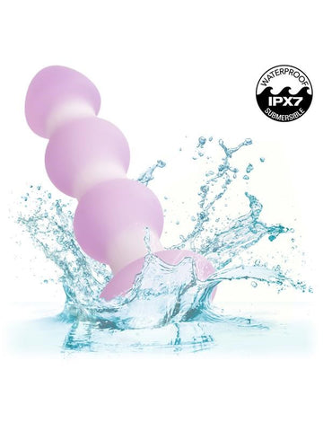 California Exotics Lavender Haze Beaded Vibrating Anal Probe with Memory Chip - Butt Plugs
