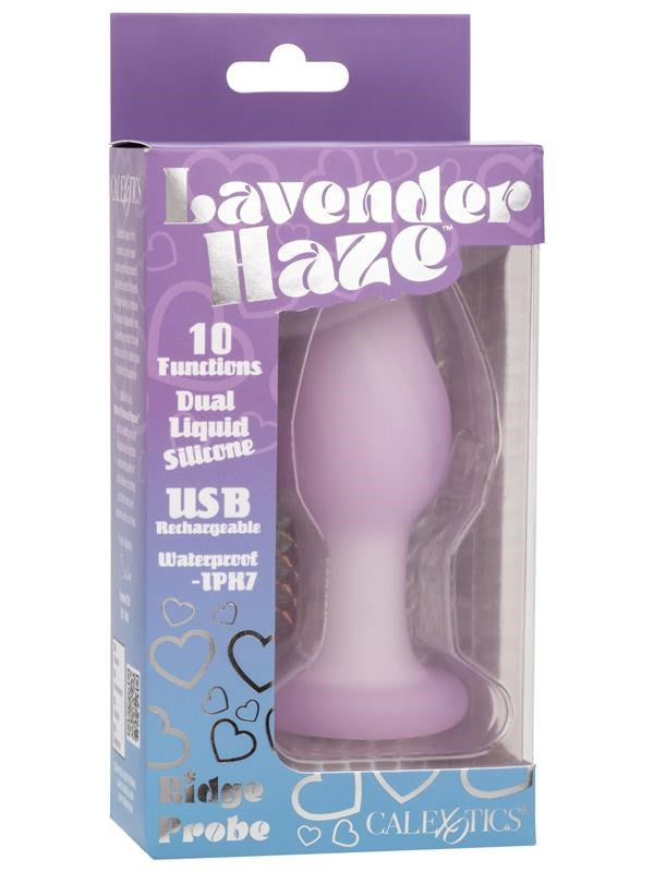 California Exotics Lavender Haze Ridge Probe Vibrating Butt Plug Memory Chip - Butt Plugs