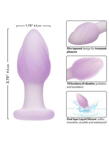 California Exotics Lavender Haze Ridge Probe Vibrating Butt Plug Memory Chip - Butt Plugs