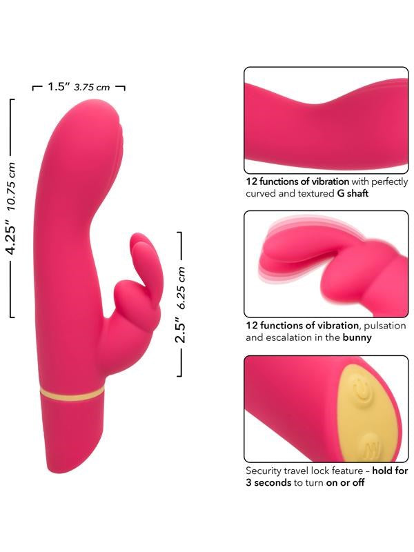 California Exotics Love Bunny Vibrating G Bunny Rabbit Massager Dual Motor - - Rabbit Vibrators