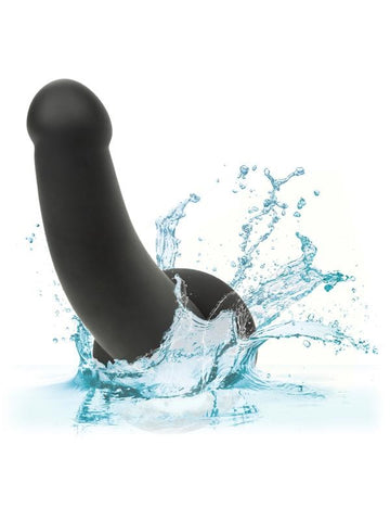 California Exotics Onyxxx Support Strap On With Silicone Probe Dual Ring - Strap On Sextoys