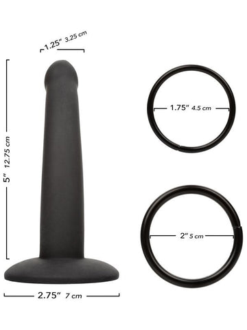 California Exotics Onyxxx Thigh Strap On With Silicone Probe Thigh Harness - Strap On Sextoys