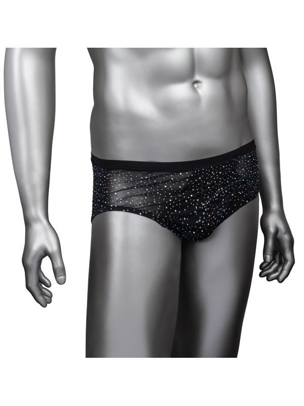 California Exotics Radiance Classic Mens Brief with Rhinestone Accents - Mens Briefs And Boxers