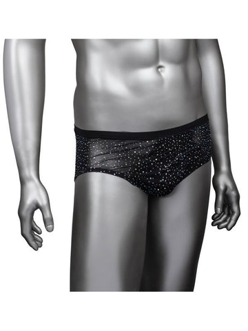 California Exotics Radiance Classic Mens Brief with Rhinestone Accents - Mens Briefs And Boxers
