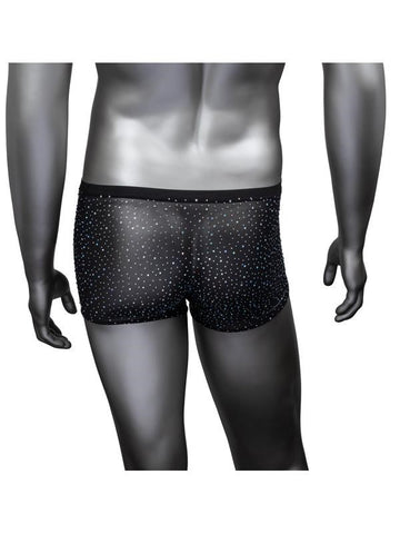 California Exotics Radiance Mens Boxer Brief with Rhinestone Accents - Mens Briefs And Boxers