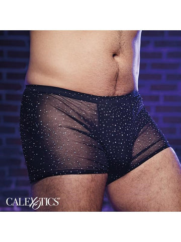 California Exotics Radiance Mens Boxer Brief with Rhinestone Accents - Mens Briefs And Boxers