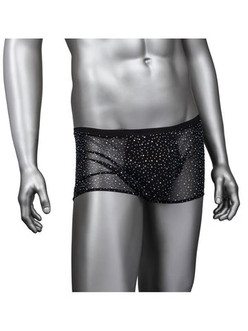 California Exotics Radiance Mens Boxer Brief with Rhinestone Accents - Mens Briefs And Boxers