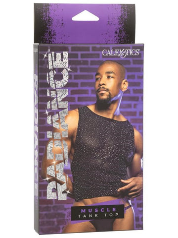 California Exotics Radiance Muscle Comfortable Tank Top with Rhinestone Accents - His Fetish