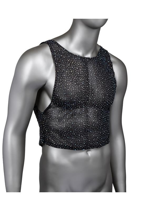 California Exotics Radiance Muscle Comfortable Tank Top with Rhinestone Accents - His Fetish