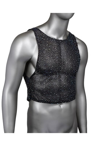 California Exotics Radiance Muscle Comfortable Tank Top with Rhinestone Accents - His Fetish