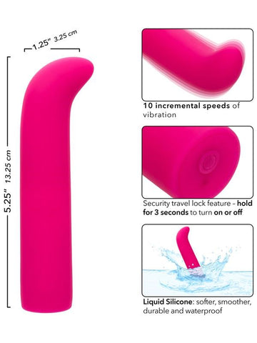 California Exotics Rechargeable Classic Chic Mini G Spot Vibrator Memory Chip - G-Spot Vibrators