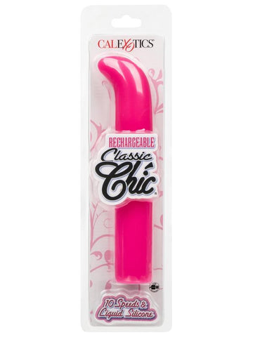 California Exotics Rechargeable Classic Chic Standard G Spot Massager Pink - G-Spot Vibrators