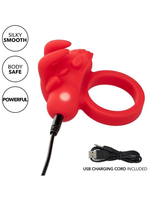 California Exotics Silicone Rechargeable The Matador Erection Enhancer Ring - - Vibrating Cock Rings