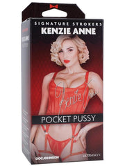 Doc Johnson Signature Strokers Kenzie Anne ULTRASKYN Pocket Pussy Stroker Vanilla - - Masturbators and Strokers