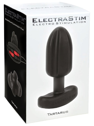 Electrastim Silicone Noir Tartarus Quadri Polar Butt Plug with E Stim - Butt Plugs