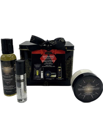 Kama Sutra Sex Magnet Vanilla Amber Massage Oil Gift Set with Pheromones - Massage Oils and Lubricants