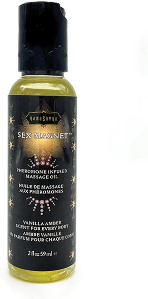 Kama Sutra Sex Magnet Vanilla Amber Massage Oil Gift Set with Pheromones - - Massage Oils and Lubricants