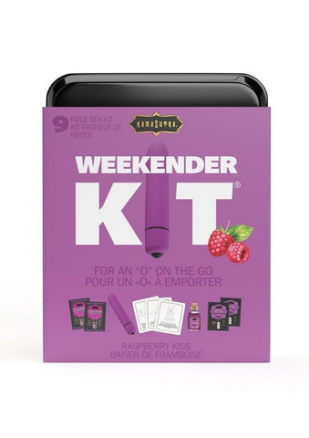 Kama Sutra Weekender Massage Oils & Vibrator Set 12 Prepack Complete Intimacy Kit - Sex Kits