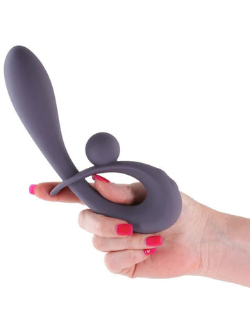 NS Novelties Secrets Forte G Spot Vibrator Gray Dual Motor Technology - G-Spot Vibrators