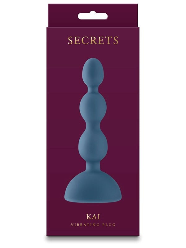 NS Novelties Secrets Kai Anal Vibrator Dark Teal Graduated Prostate Stimulation - - Anal Vibrators