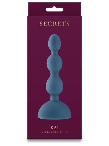 NS Novelties Secrets Kai Anal Vibrator Dark Teal Graduated Prostate Stimulation - Anal Vibrators