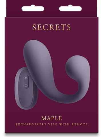 NS Novelties Secrets Maple Clitoral & G Spot Vibrator Gray Dual Motor - G-Spot Vibrators