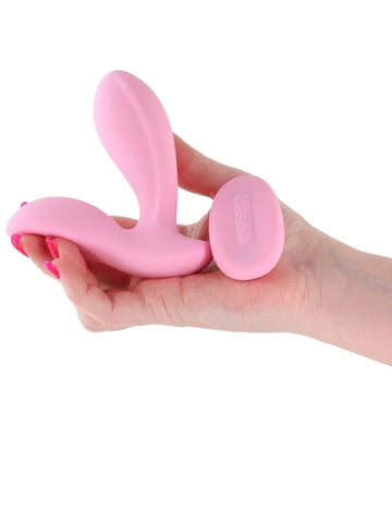 NS Novelties Secrets Rain Prostate Massager Coral with Remote Control - Prostate Toys