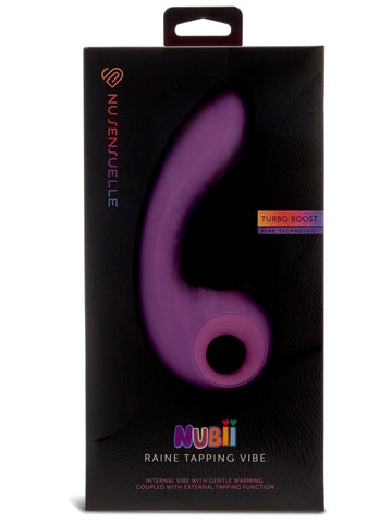 Nu Sensuelle Raine Nubii G Spot Vibrator With Tapper Purple Dual Action - G-Spot Vibrators