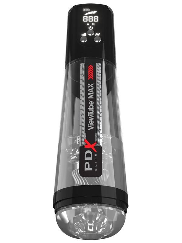 Pipedream Products PDX Elite ViewTube MAX View Rechargeable Mens Stroker Black - Masturbators and Strokers