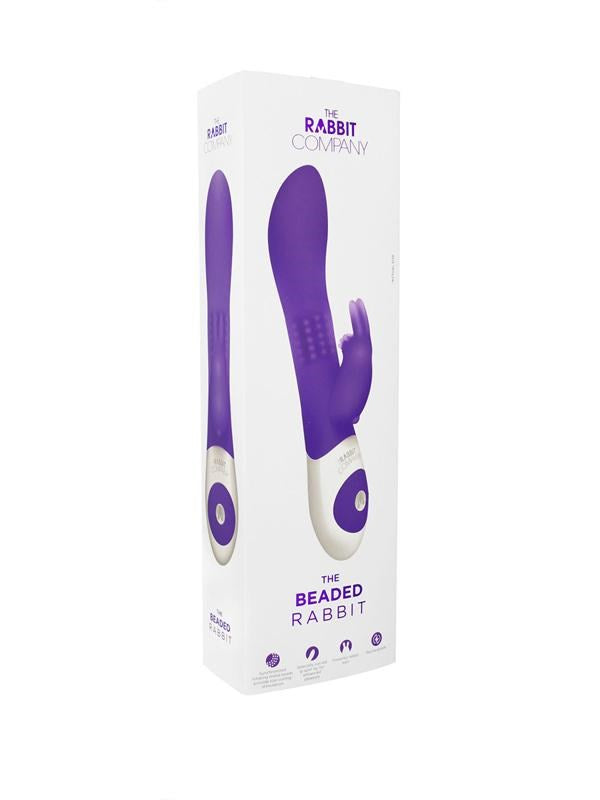 Xgen Products The Rabbit Company Beaded USB Rechargeable Rabbit Vibrator Purple - - Rabbit Vibrators