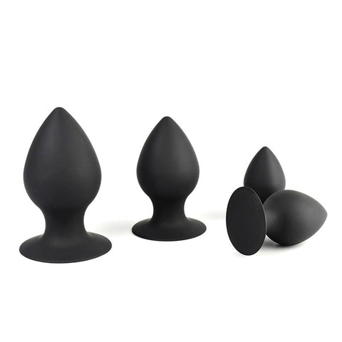 BDStyle Loving Joy Silicone Butt Plug Black Premium Prostate Stimulation - Butt Plugs