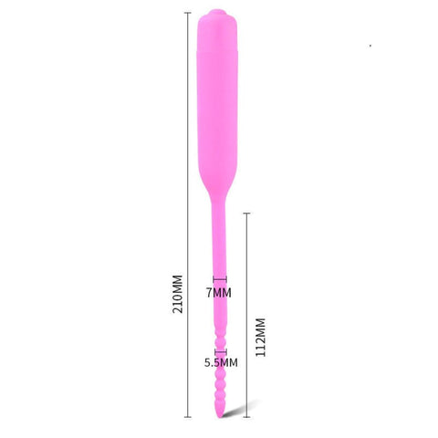 BDStyle Silicone Vibrator Urethral Sounds Penis Plug with Vibration - Urethral Sounds