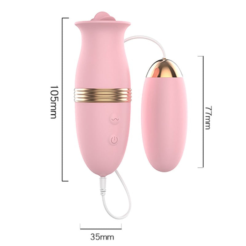BDStyle Lilo 6 Functions Vibrating Magic Tongue Vibrator with Textured Tip - - Finger and Tongue Vibrators