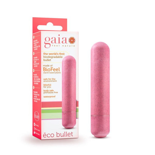 Blush Novelties Gaia Eco Bullet Vibrator Biodegradable Clitoral Vibe - - Bullet Vibrators