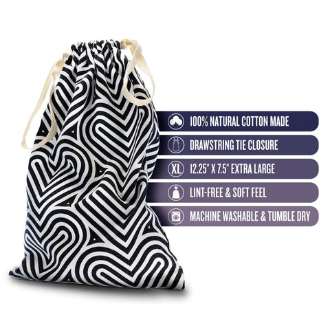 Blush Novelties The Collection Embrace Cotton Storage Bag for Sex Toys - Vibrator Accessories
