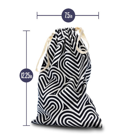 Blush Novelties The Collection Embrace Cotton Storage Bag for Sex Toys - Vibrator Accessories