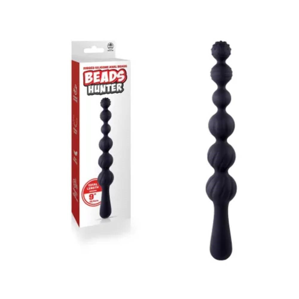 NANMA Corporation Excellent Power Beads Hunter Nubbed and Ribbed Anal Beads - - Anal Beads and Balls