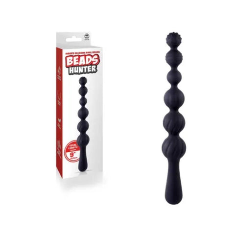 NANMA Corporation Excellent Power Beads Hunter Nubbed and Ribbed Anal Beads - Anal Beads and Balls