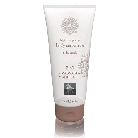 Hot Ero SHIATSU 2 In 1 Massage and Glide Gel 200ml Premium - Massage Oils and Lubricants