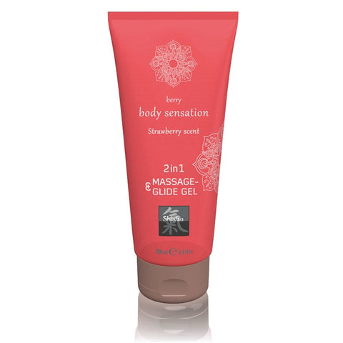 Hot Ero SHIATSU 2 In 1 Massage and Glide Gel 200ml Premium - Massage Oils and Lubricants