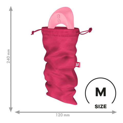 Satisfyer Treasure Adult Toy Storage Bag Pink Premium Discrete Protection - Vibrator Accessories