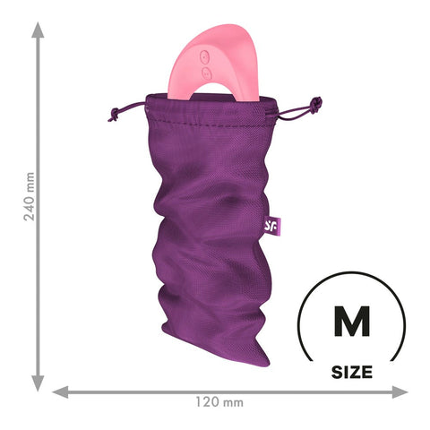 Satisfyer Treasure Sex Toy Storage Bag Violet Discrete Premium Protection - Vibrator Accessories
