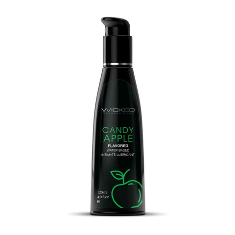 Wicked Sensual Care Wicked Aqua Candy Apple Flavoured Water Based Lubricant - Water Based Lubes