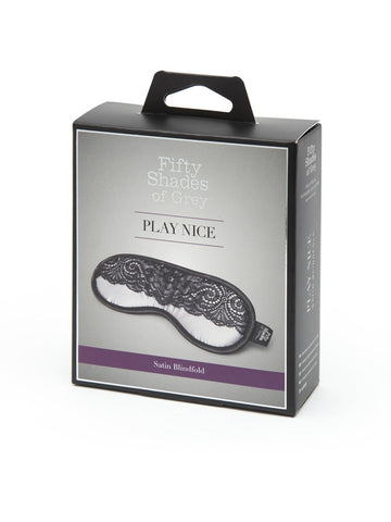 Fifty Shades of Grey Play Nice Satin and Lace Blindfold - Masks And Blindfolds